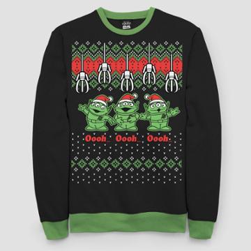 Men's Toy Story The Claw Ugly Christmas Holiday Sweatshirt - Black