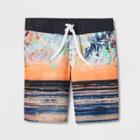 Plusboys' Marble Print Swim Shorts - Art Class