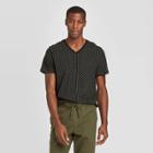 Men's Galaxy Print Standard Fit Short Sleeve V-neck Novelty T-shirt - Goodfellow & Co Black S, Men's,