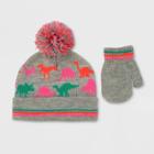 Baby Boys' Hat And Glove Set - Cat & Jack Calm Gray