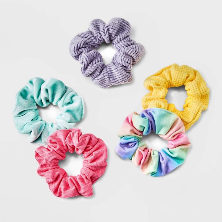 Kids' 5pk Hair Twisters - Cat & Jack Yellow/pink