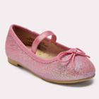 Toddler Girls' Lily Glitter Ballet Flats - Cat & Jack Pink