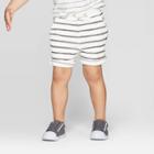 Toddler Boys' Striped Pull-on-shorts - Art Class Black/white