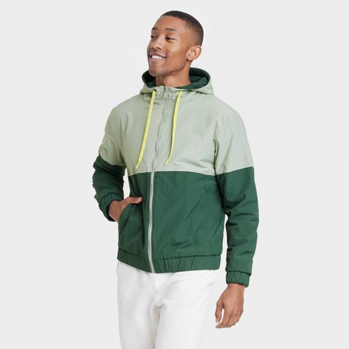 All In Motion Men's Reversible Windbreaker Jacket - All In