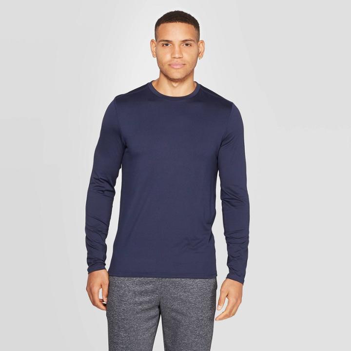 Men's Long Sleeve Soft Touch T-shirt - C9 Champion Navy M, Size: