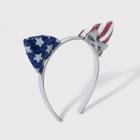 Girls' Fourth Of July Sequin Cat Ear Headband With Stars - Cat & Jack, Size: Small,