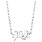 Distributed By Target Women's Sterling Silver Birds Station Necklace -