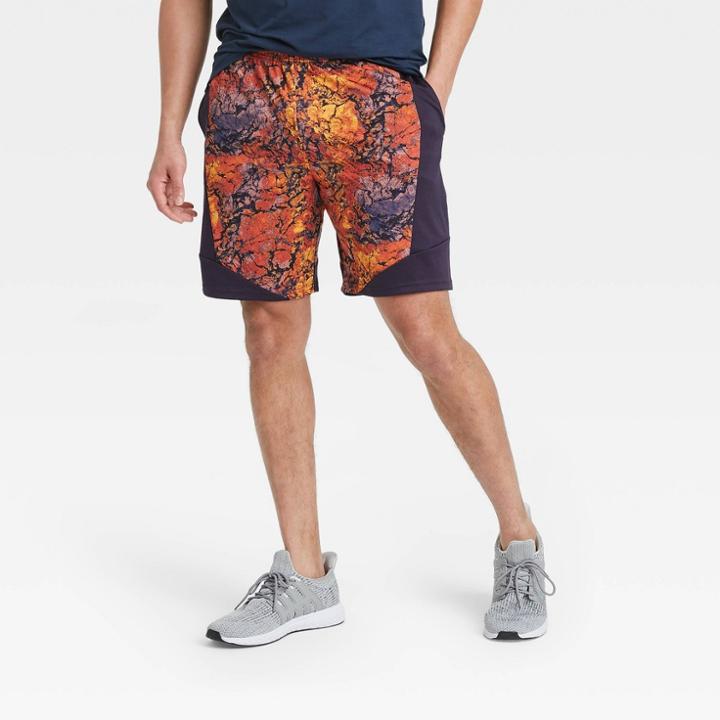 Men's Basketball Shorts - All In Motion Navy Sea Foam
