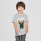 Toddler Boys' Bee Strong Graphic Short Sleeve T-shirt - Cat & Jack Gray