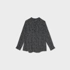 Maternity Long Sleeve Rolled Tab Woven Top - Isabel Maternity By Ingrid & Isabel Black/white