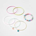 Girls' 6pk Mixed Bangle Bracelet Set With Charms - Cat & Jack , One Color
