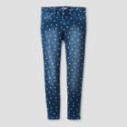Girls' Star Print Leggings Pants - Cat & Jack Medium Blue