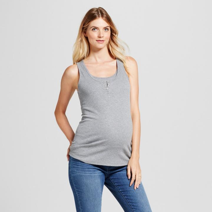 Maternity Nursing Henley Tank - Isabel Maternity By Ingrid & Isabel Heather Gray