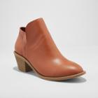 Women's Indie Heeled Wide Width Booties - Universal Thread Brown 5.5w,