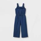 Girls' Woven Sleeveless Jumpsuit - Cat & Jack