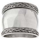 Women's Journee Collection Braided Bali Design Ring In Sterling Silver -