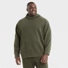 Men's Big & Tall Premium Washed Fleece Sweatshirt - All In Motion Olive Green