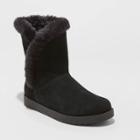 Women's Daniah Suede Mid Boots - Universal Thread Black