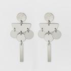Round, Half Moon And Bar Cluster Earrings - A New Day Dark