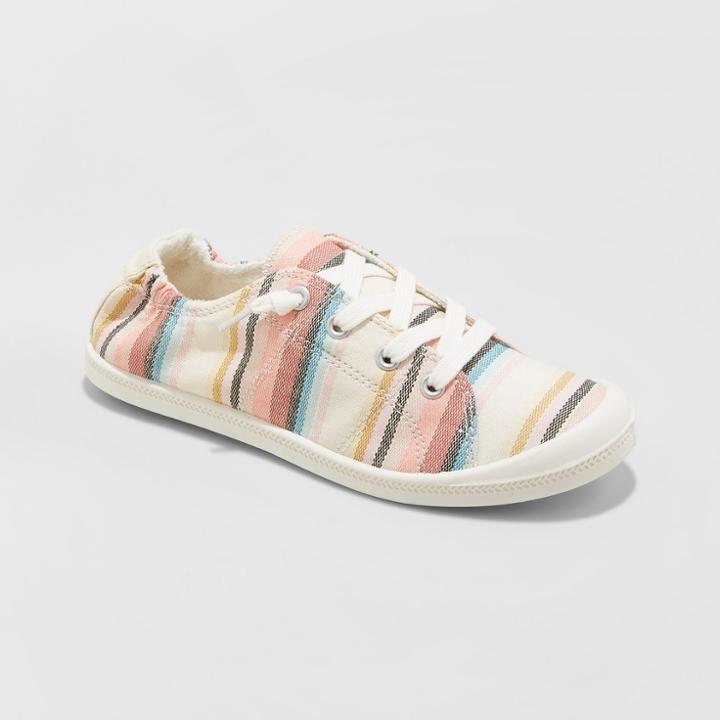 Women's Mad Love Lennie Wide Width Lace-up Canvas Sneakers - Blue 12w,