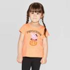 Petitetoddler Girls' Peppa Pig Halloween Short Sleeve T-shirt - Orange