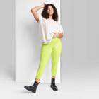 Women's Plus Size Ascot + Hart Graphic High-waisted Leggings - Green