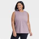 Women's Plus Size Active Muscle Tank Top - All In Motion Lilac Purple