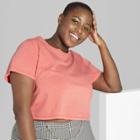Women's Plus Size Short Sleeve Crew Neck Boxy T-shirt - Wild Fable Fresh