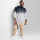Adult Extended Size Dip-dye Fleece Hoodie - Original Use Black