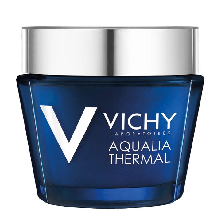 Unscented Vichy Aqualia Thermal Night Spa, Anti-fatigue Night Cream And Face Mask With Hyaluronic Acid