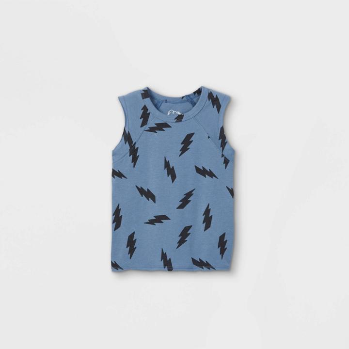 Toddler Boys' Lightning Bolt Tank Top - Art Class Blue