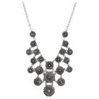 Distributed By Target Women's Necklace Statement With Multi Textured Round Coin Castings -