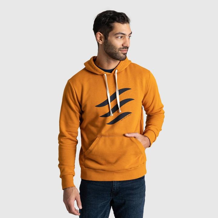 Men's United By Blue Logo Waves Graphic Hoodie -