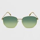 Women's Metal Geo Sunglasses - Wild Fable Green