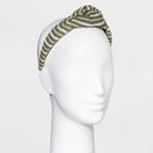 Stripe Top Knot Headband - Universal Thread Green
