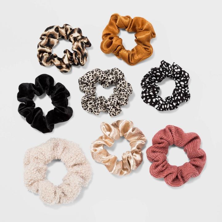 Multi Twisters Hair Elastics 8pc - Wild Fable Tan