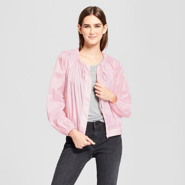 Women's Sheered Feminine Anorak Jacket - Mossimo Pink
