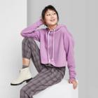 Women's Cropped Hoodie - Wild Fable Purple