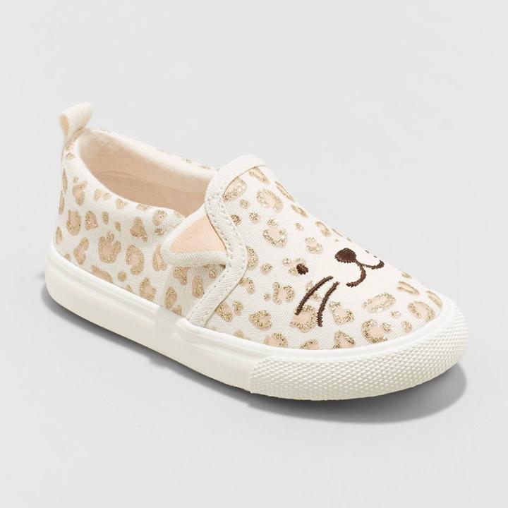 Toddler Girls' Norene Slip-on Apparel Sneakers - Cat & Jack Tan