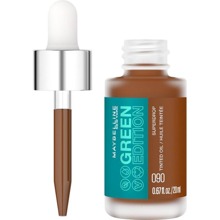 Maybelline Green Edition Superdrop Tinted Oil Makeup, Adjustable Coverage Foundation - 90