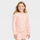 Girls' Cozy Waffle Top - Cat & Jack Soft Peach