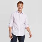 Men's Printed Standard Fit Long Sleeve Poplin Button-down Shirt - Goodfellow & Co