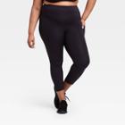 Women's Plus Size Sculpted High-rise 7/8 Leggings 24 - All In Motion Black 1x, Women's,