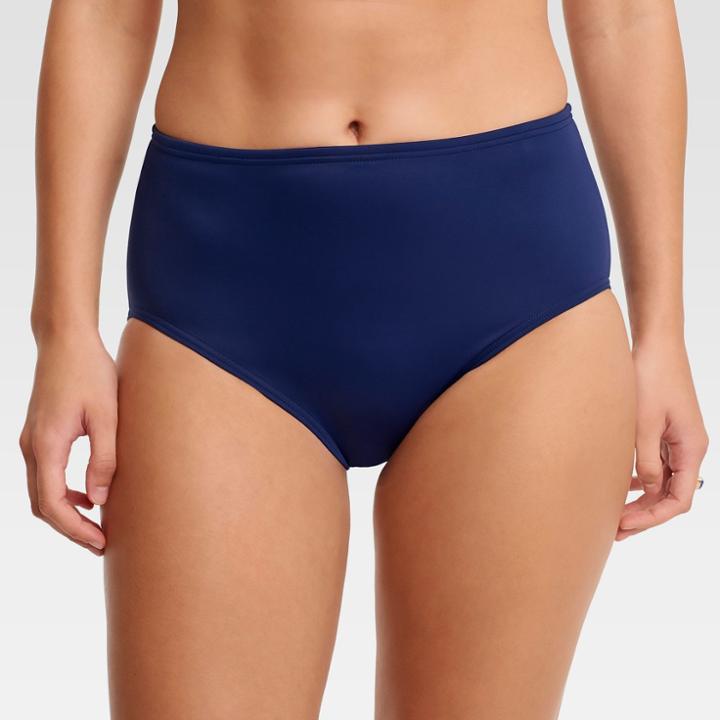 Dreamsuit By Miracle Brands Women's Slimming Control High Waist Bikini Bottom - Navy (blue)
