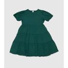 Women's Plus Size Short Sleeve Tiered Dress - Ava & Viv Green