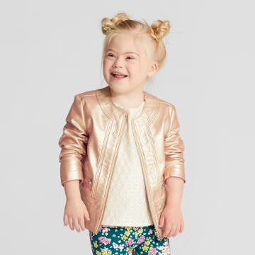 Toddler Girls' Moto Jacket - Genuine Kids From Oshkosh Gold