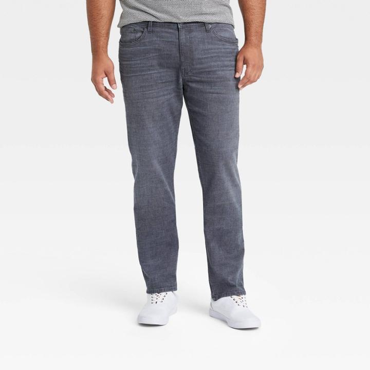 Men's Tall Slim Fit Lightweight Jeans - Goodfellow & Co Deep Navy 30x36, Deep Blue