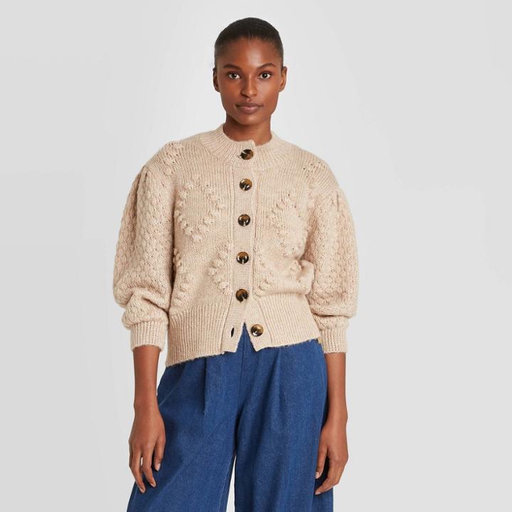 Women's Cardigan - Who What Wear Beige