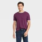 Men's Short Sleeve T-shirt - Goodfellow & Co Plum Purple