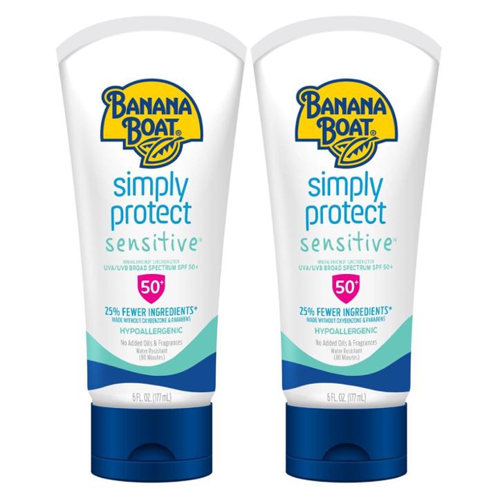 Banana Boat Simply Protect Sensitive Sunscreen Lotion - Spf